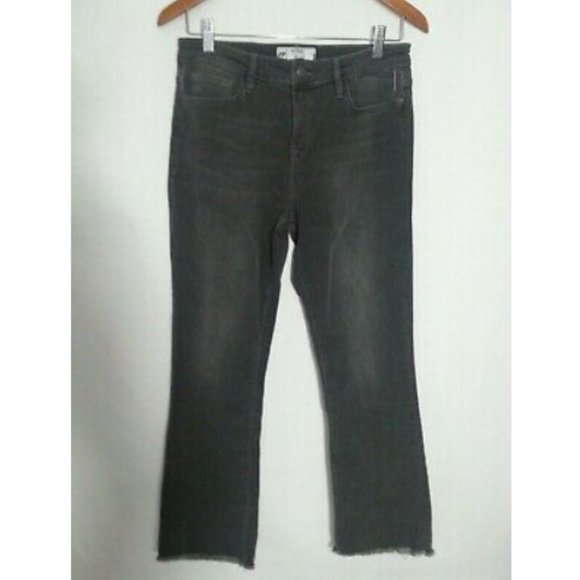 Free People High Waist Crop Straight Leg Jeans - Picture 3 of 8